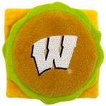 WI-3353 - Wisconsin Badgers- Plush Hamburger Toy